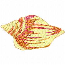 Seashell Embroidery Design 4 Seashell Embroidery Design 4